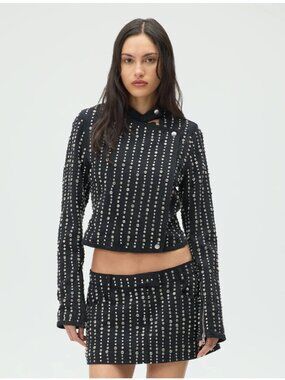 Lisa for Kith Women Deion Studded Denim Jacket